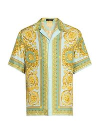 Barocco 92 Print Silk Shirt