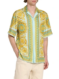 Barocco 92 Print Silk Shirt