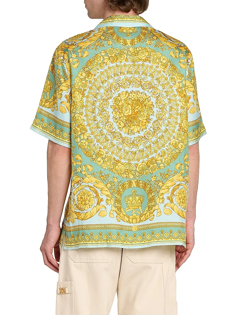 Barocco 92 Print Silk Shirt