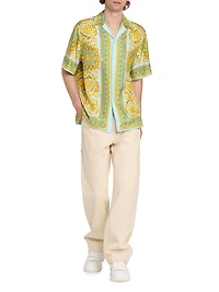 Barocco 92 Print Silk Shirt