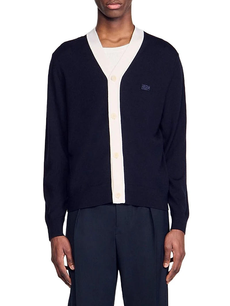 Cardigan with Patches