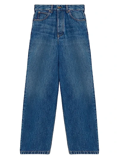 Dark Washed Barrel Jeans