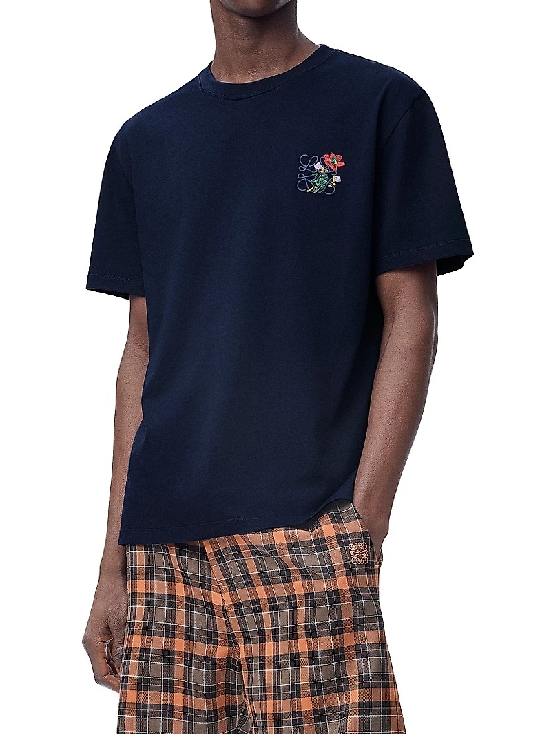 Floral Embroidered T-Shirt