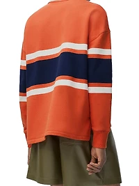 Rugby Striped Long-Sleeve Polo Shirt