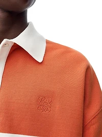 Rugby Striped Long-Sleeve Polo Shirt
