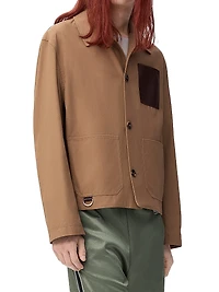 Workwear Cotton-Leather Jacket