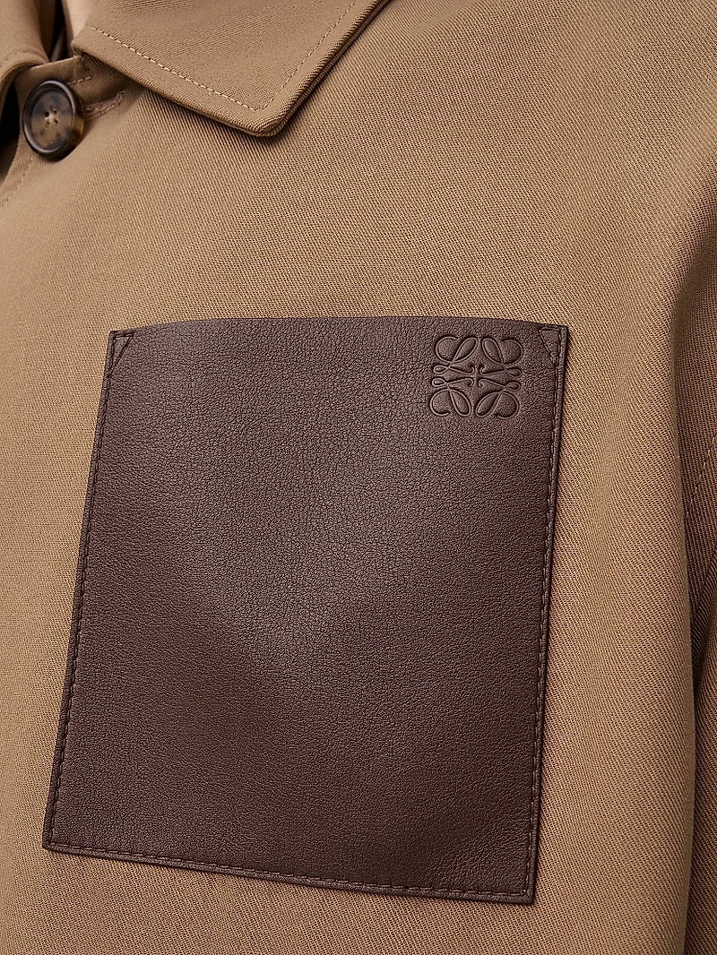 Workwear Cotton-Leather Jacket