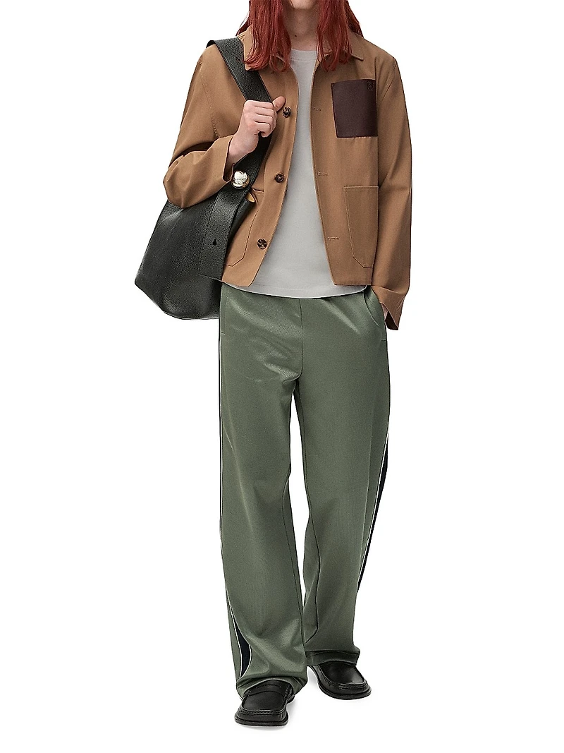 Workwear Cotton-Leather Jacket