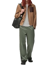 Workwear Cotton-Leather Jacket