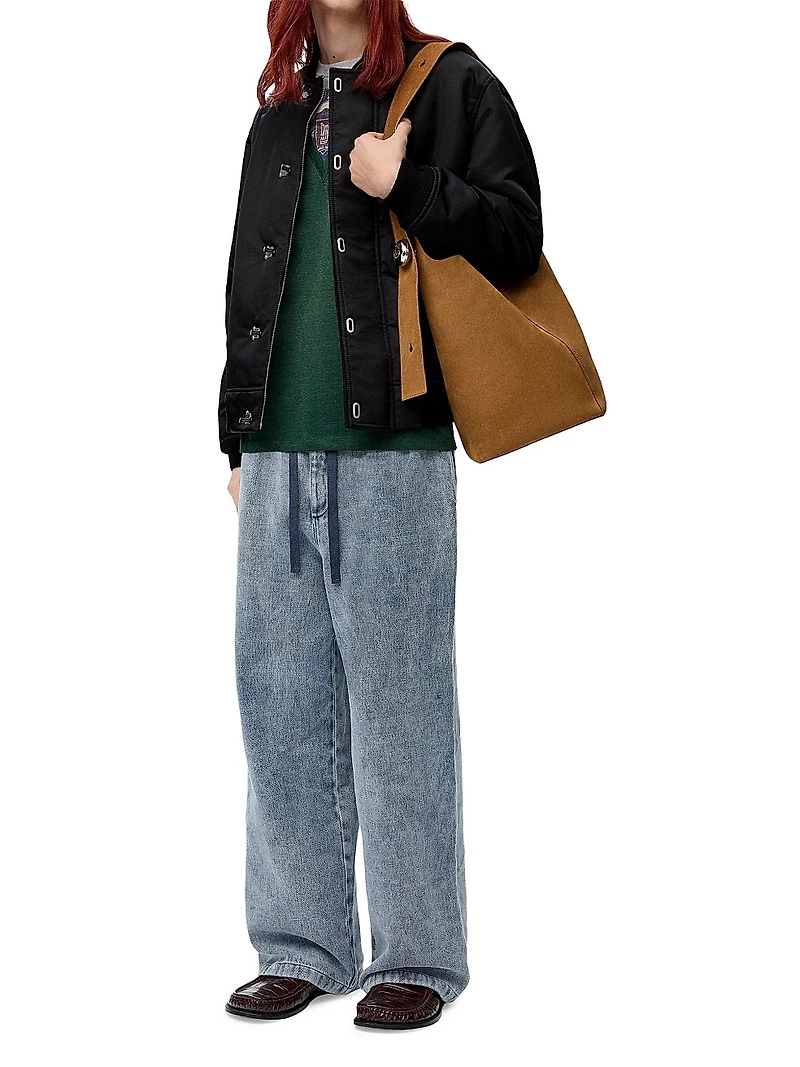 Drop-Shoulder Bomber Jacket