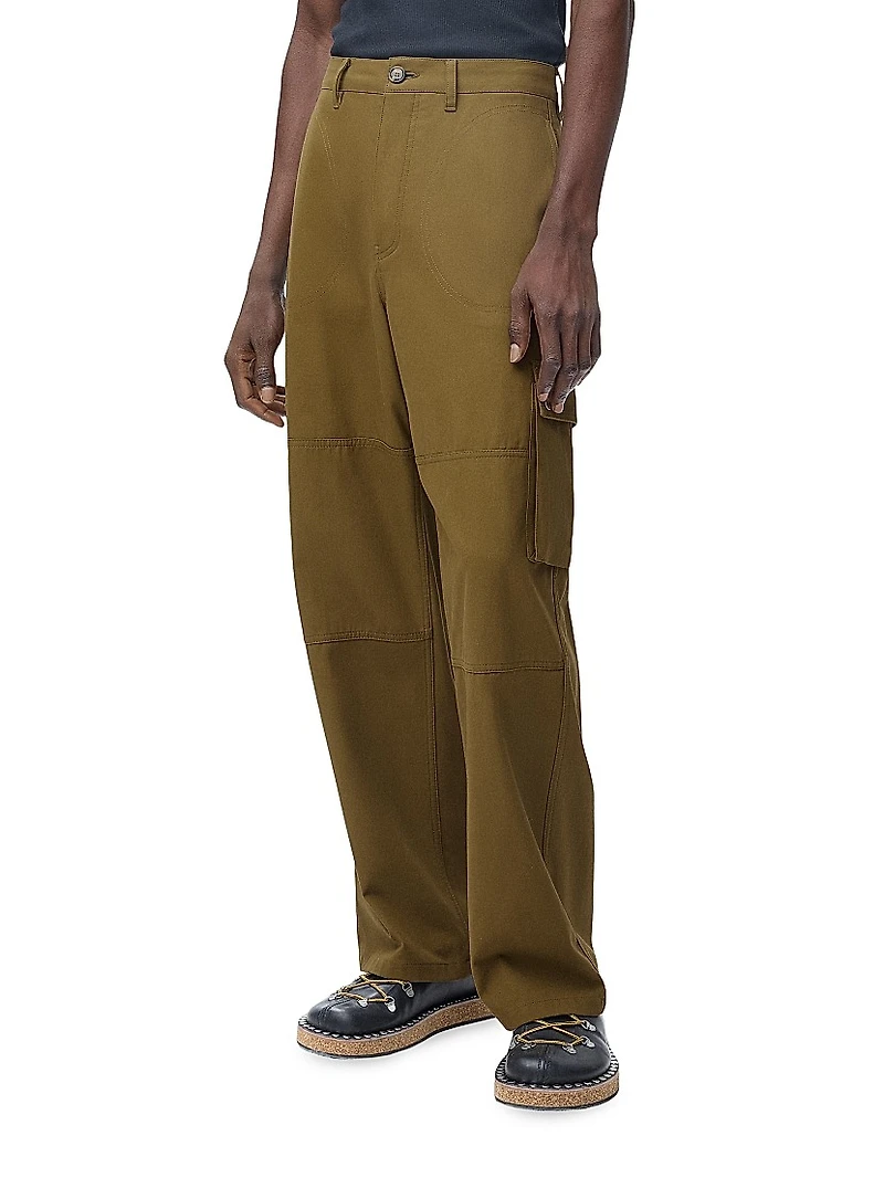 Cotton-Blend Cargo Trousers