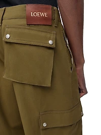 Cotton-Blend Cargo Trousers