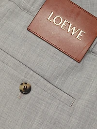 Drawstring Wool-Blend Trousers