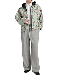 Drawstring Wool-Blend Trousers