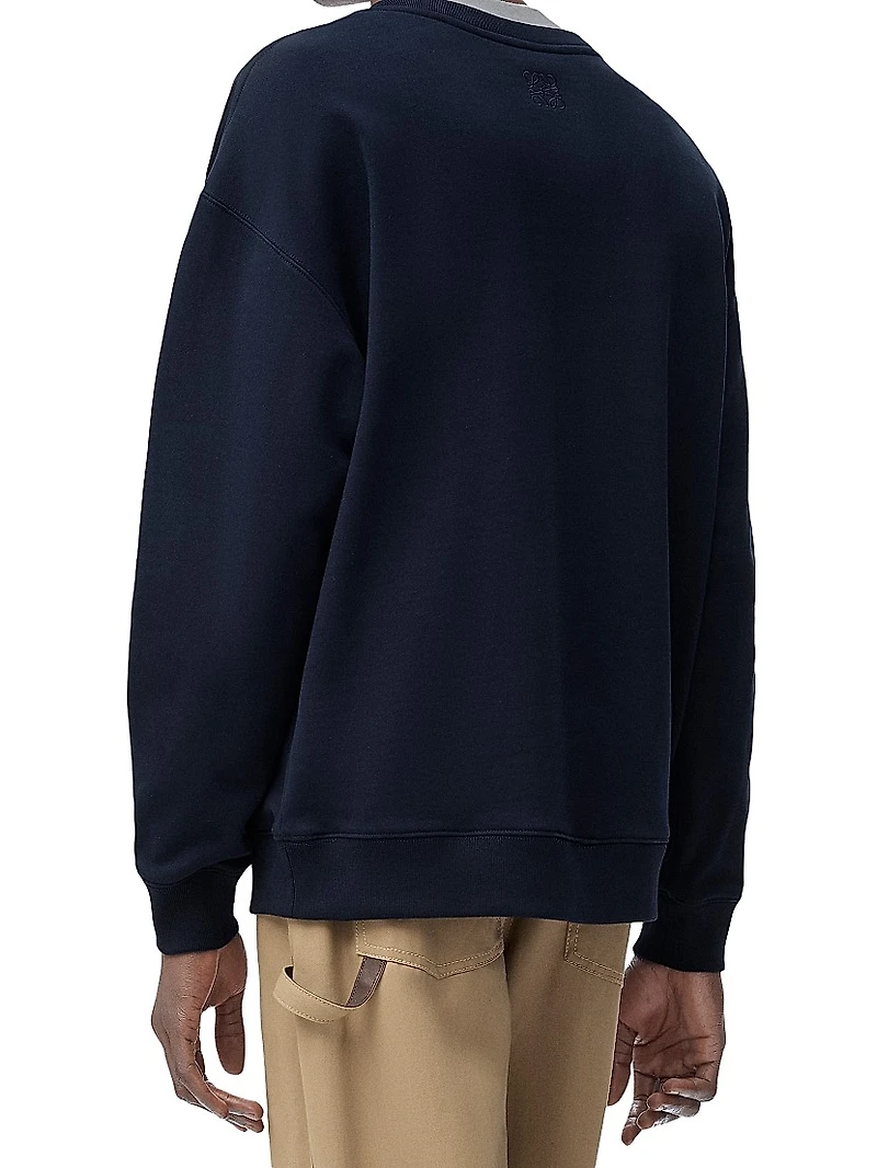 V-Neck Trompe L'oeil Sweatshirt