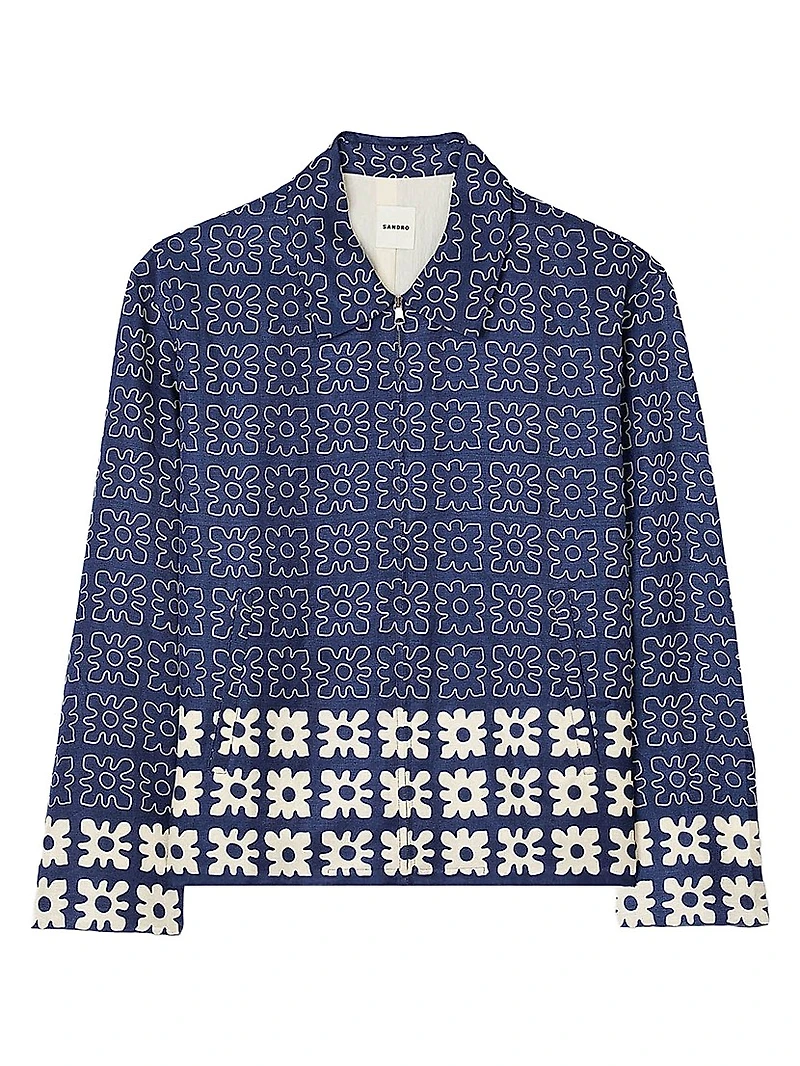 Jacket with Floral Motif