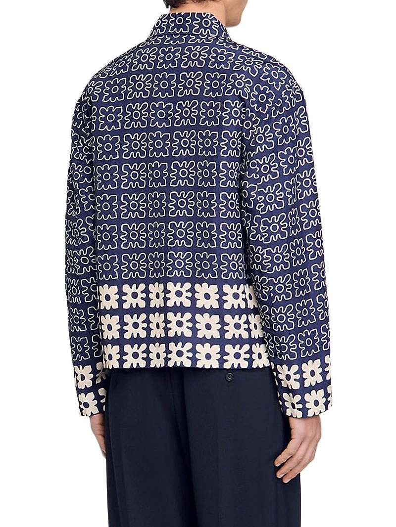 Jacket with Floral Motif