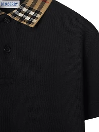 Baby Boy's, Little Boy's & Check Collar Cotton Polo Shirt