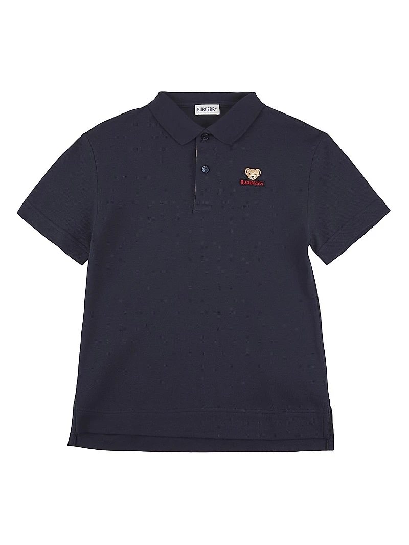 Little Boy's & Bear Piqué Polo Shirt