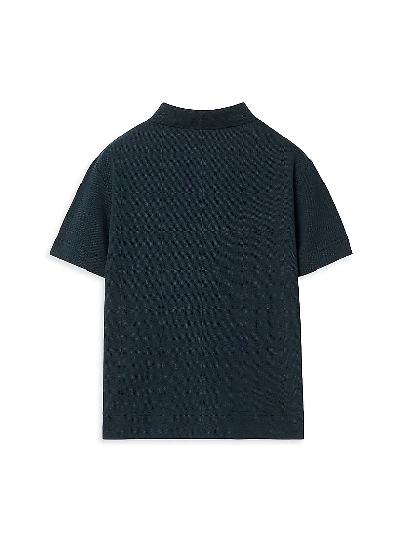Little Boy's & Bear Piqué Polo Shirt