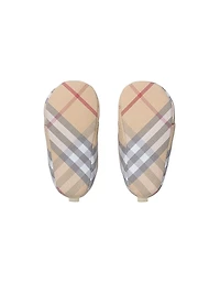 Baby's Corby Check Cotton Crib Shoes