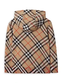 Baby's, Little Kid's & Check Wool Zip Hoodie