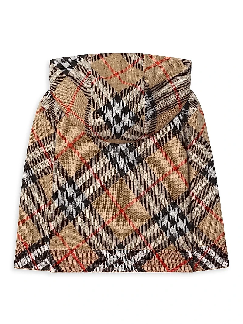 Baby's, Little Kid's & Check Wool Zip Hoodie