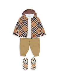 Baby's, Little Kid's & Check Wool Zip Hoodie