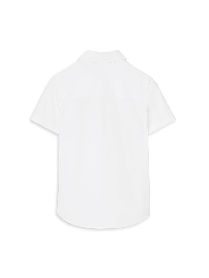 Baby Boy's, Little Boy's & Stretch Cotton Short-Sleeve Shirt