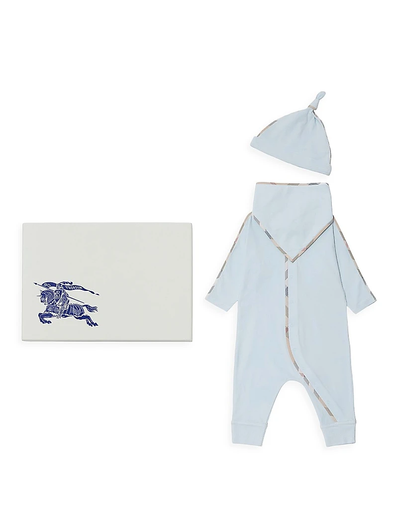 Baby Boy's 3-Piece Stretch Cotton Gift Set