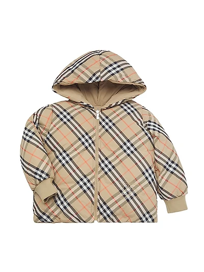 Little Kid's & Reversible Check Jacket