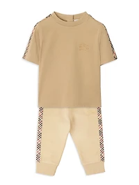 Baby's, Little Boy's & EKD Check Cotton T-Shirt