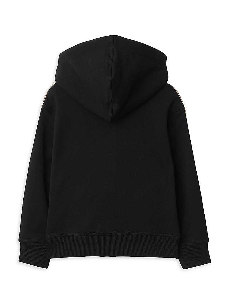 Baby Boy's, Little Boy's & Check-Trim Zip-Up Hoodie