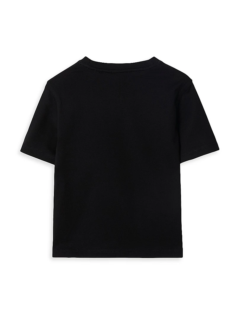 Baby Boy's, Little Boy's & Check Label Cotton T-Shirt