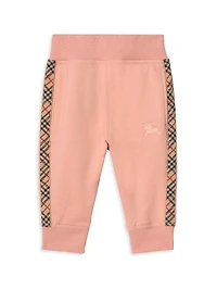 Baby Girl's, Little Girl's & EKD Check Joggers