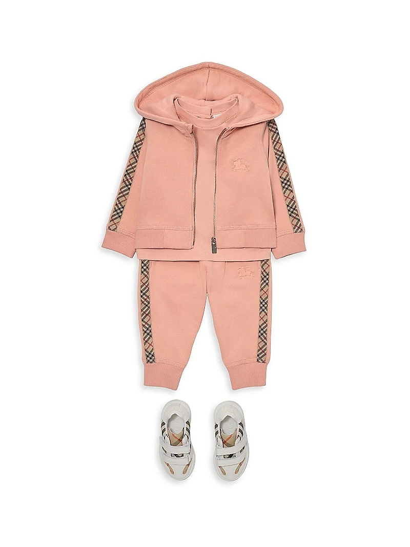 Baby Girl's, Little Girl's & EKD Check Joggers