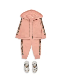 Baby Girl's, Little Girl's & EKD Check Joggers