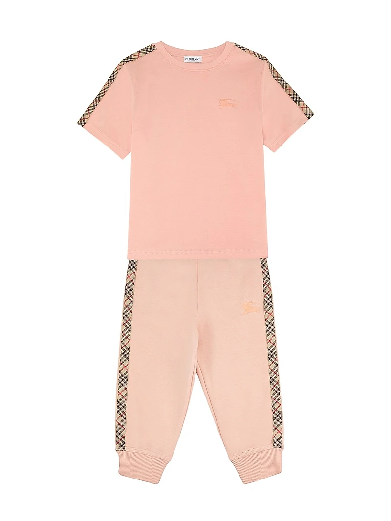 Baby's, Little Girl's & Check Tape T-Shirt