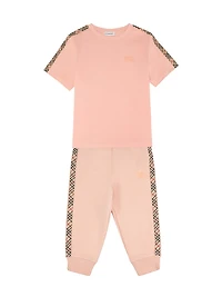 Baby's, Little Girl's & Check Tape T-Shirt