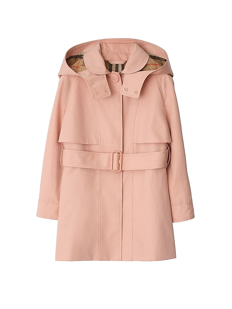 Little Girl's & Hooded Trench Coat