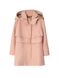 Little Girl's & Hooded Trench Coat