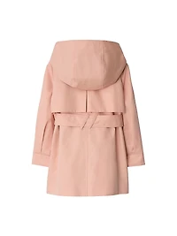 Little Girl's & Hooded Trench Coat