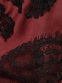 Giselle V-Neck Lace-Trim Silk Cami