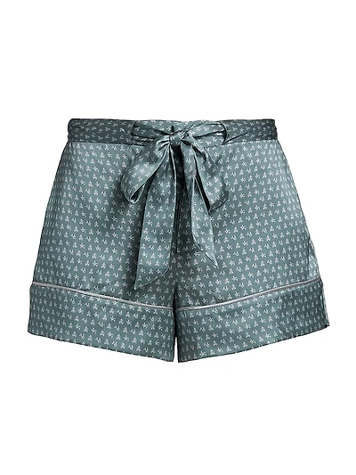 Moi Et Toi Tie-Waist Pajama Shorts