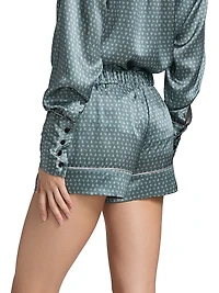 Moi Et Toi Tie-Waist Pajama Shorts