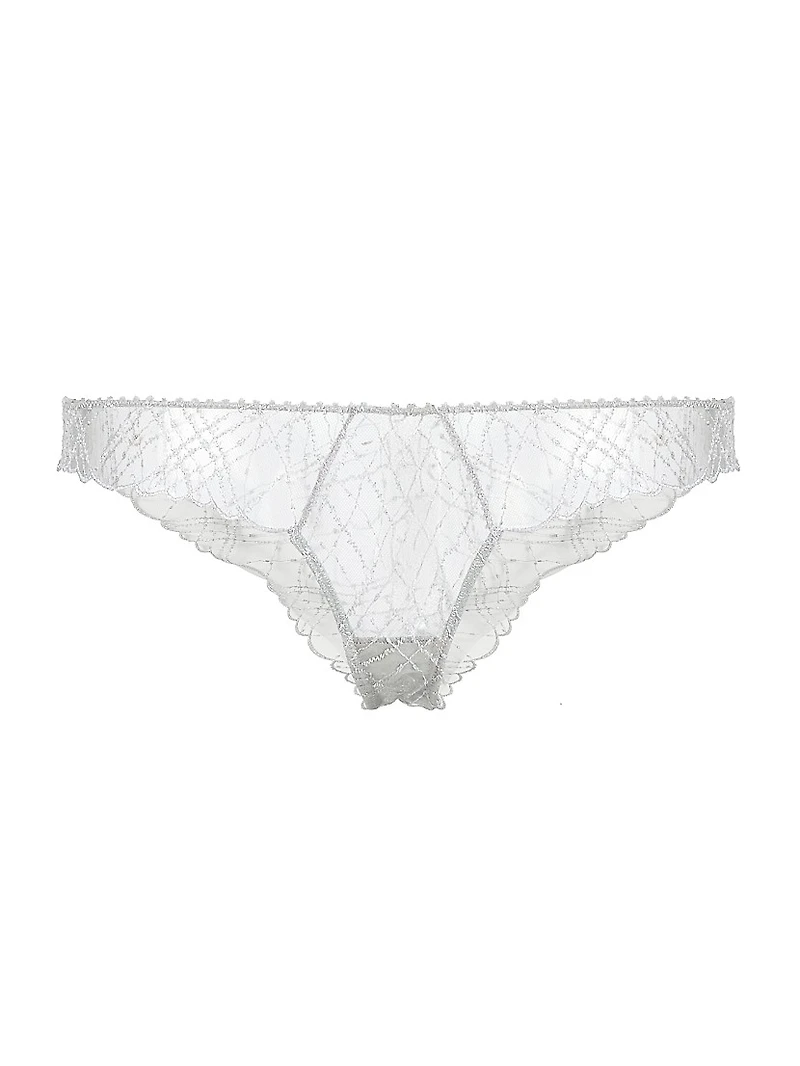 A Pois Embroidered Cheeky Brief
