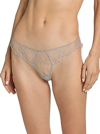 A Pois Embroidered Cheeky Brief