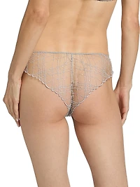 A Pois Embroidered Cheeky Brief