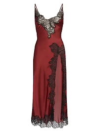 Giselle Lace Midi-Slipdress