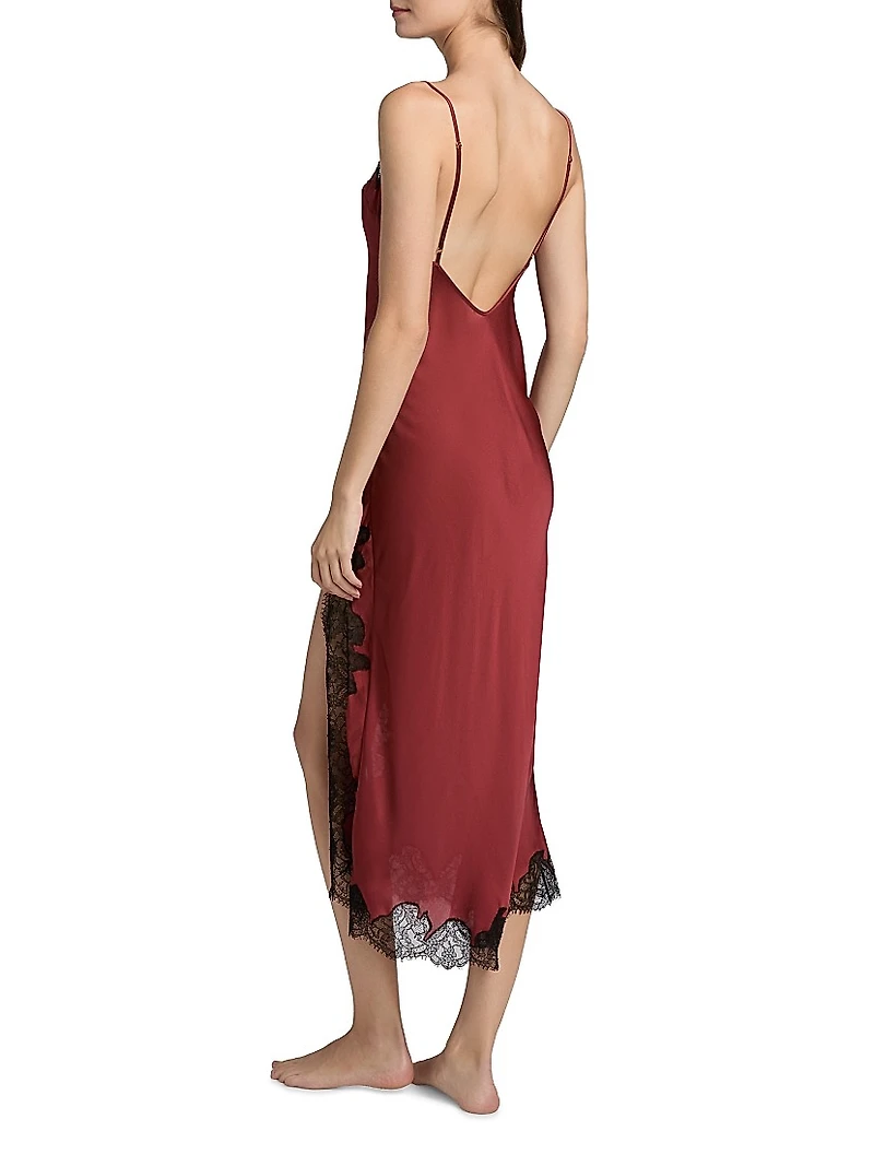 Giselle Lace Midi-Slipdress